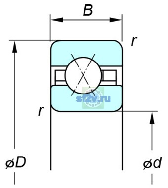 Фото подшипника KBX055