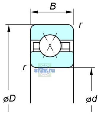 Фото подшипника KBX065