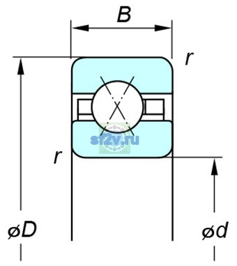 Фото подшипника KBX080