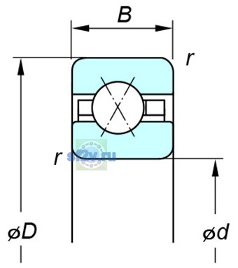 Фото подшипника KDX047