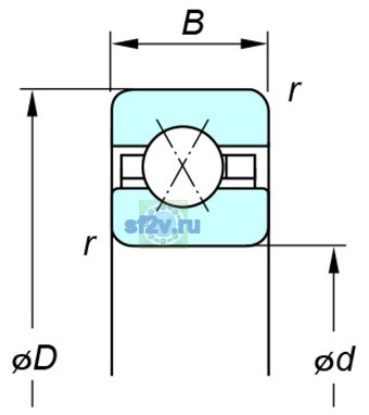 Фото подшипника KFX055
