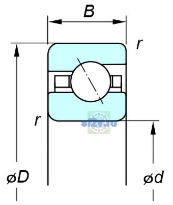 Фото подшипника KGA055