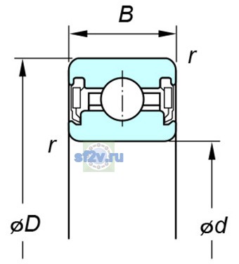Фото подшипника KUC040 2RD