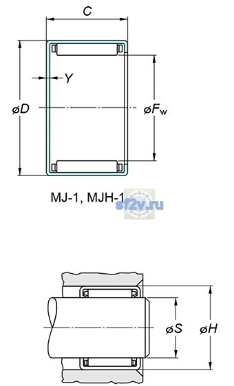 Фото подшипника MJ-1081