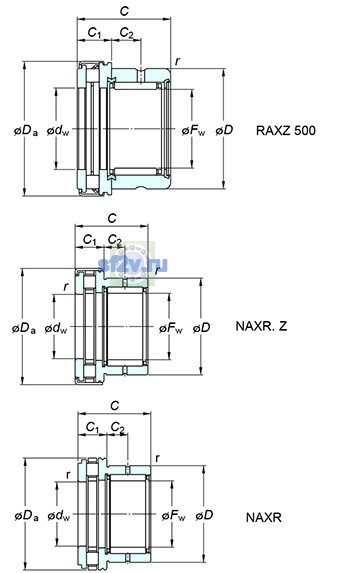 Фото подшипника NAXR15.Z