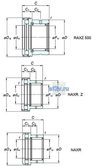 Фото подшипника NAXR17.Z