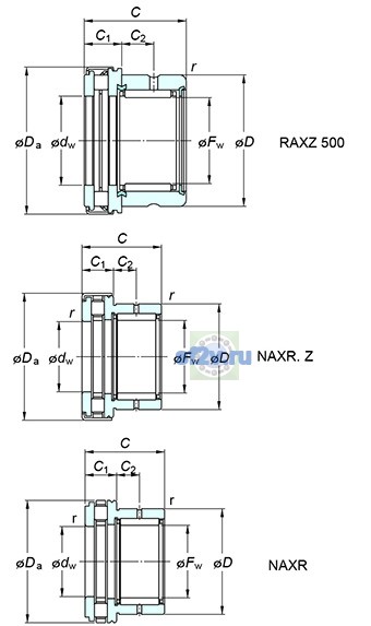 Фото подшипника NAXR20Z.TN
