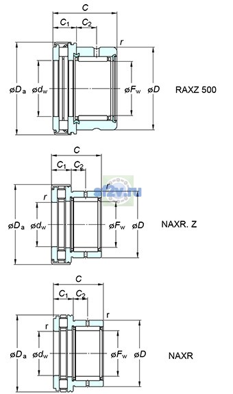 Фото подшипника NAXR30TN