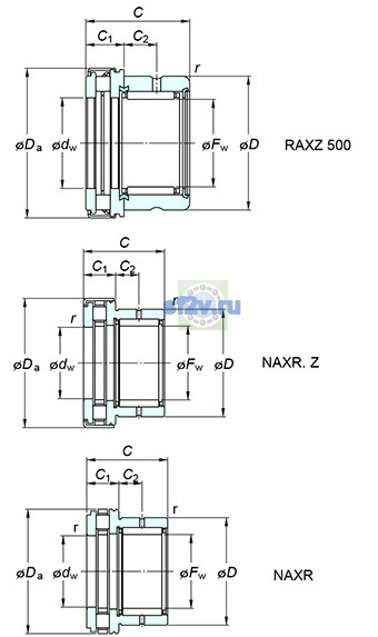 Фото подшипника NAXR35