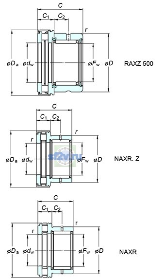 Фото подшипника NAXR40