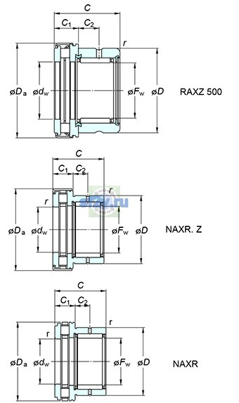 Фото подшипника NAXR45TN