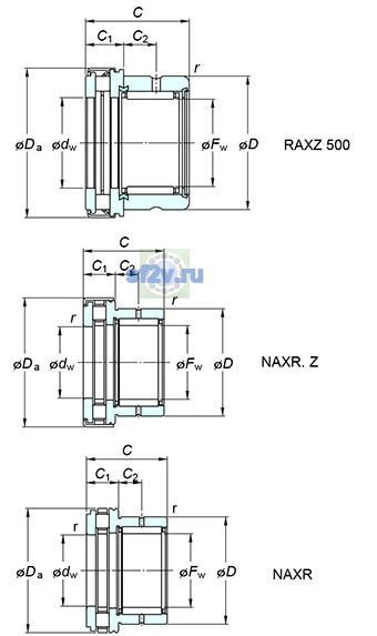 Фото подшипника NAXR50