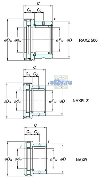 Фото подшипника NAXR50.Z