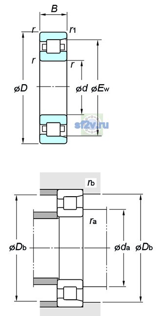 Фото подшипника NF205
