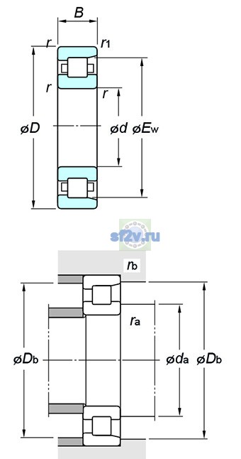Фото подшипника NF206