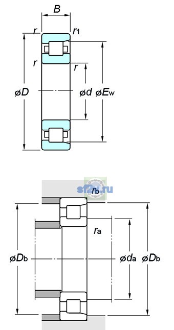 Фото подшипника NF207