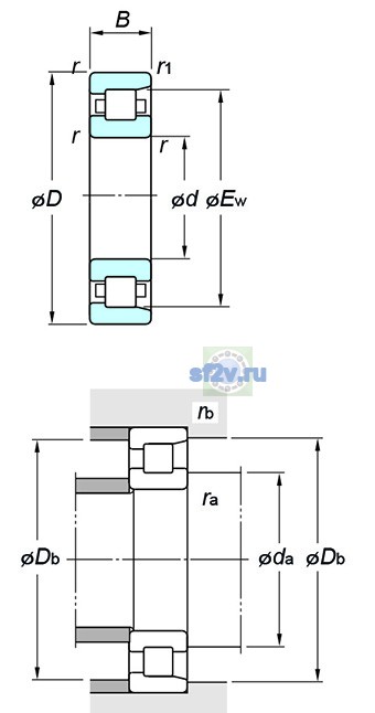 Фото подшипника NF210