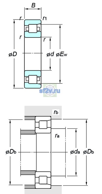 Фото подшипника NF240