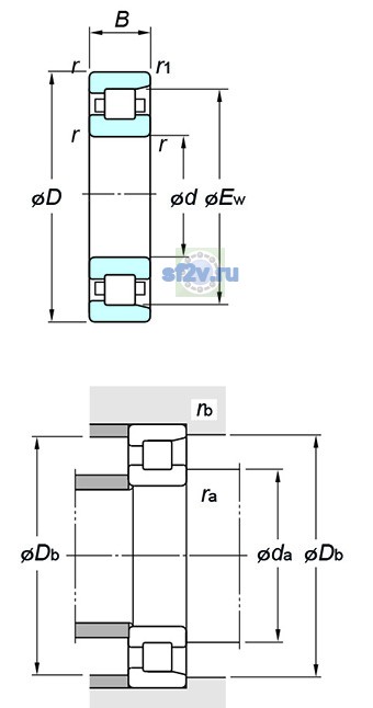 Фото подшипника NF307