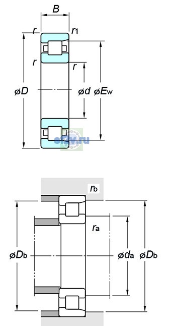 Фото подшипника NF308