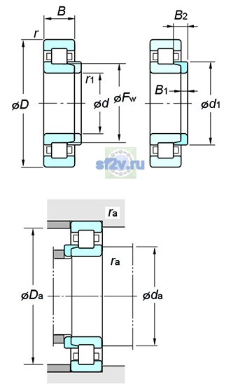 Фото подшипника NH214R