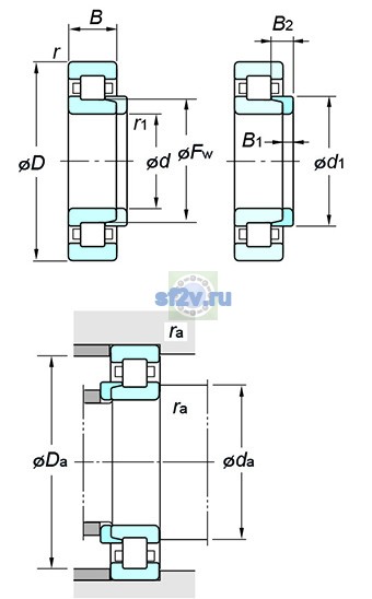 Фото подшипника NH307R