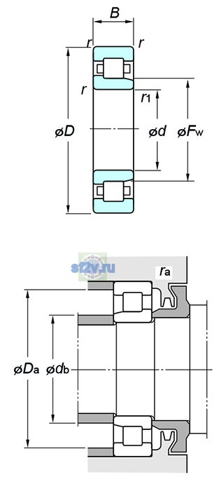 Фото подшипника NJ205R