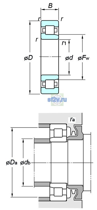 Фото подшипника NJ211R