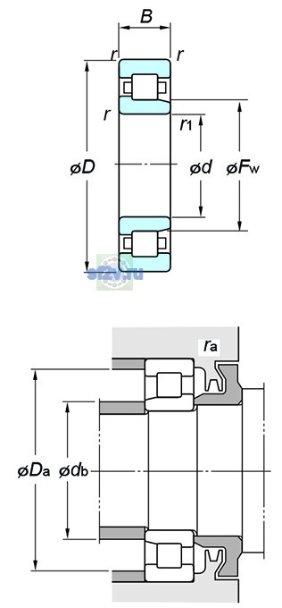 Фото подшипника NJ214R
