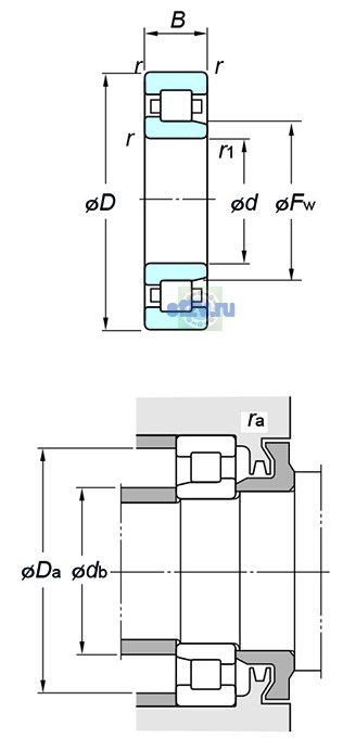 Фото подшипника NJ220R