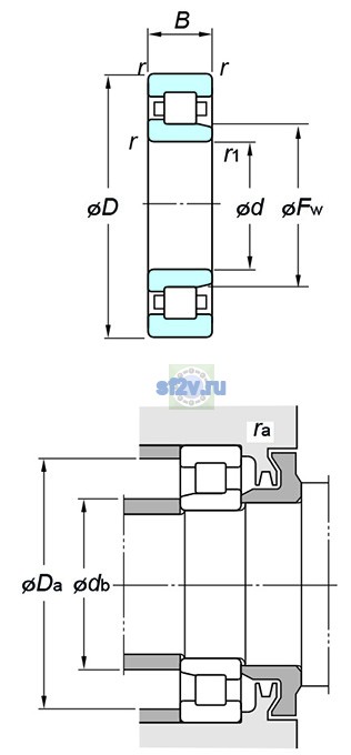 Фото подшипника NJ2211