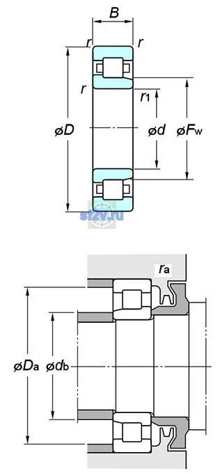 Фото подшипника NJ2217R