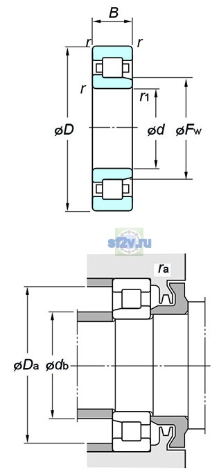 Фото подшипника NJ2222