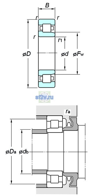 Фото подшипника NJ2309R