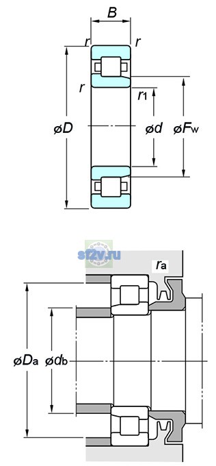 Фото подшипника NJ230R