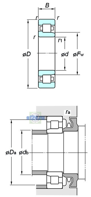 Фото подшипника NJ304R