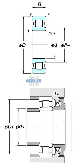 Фото подшипника NJ317R