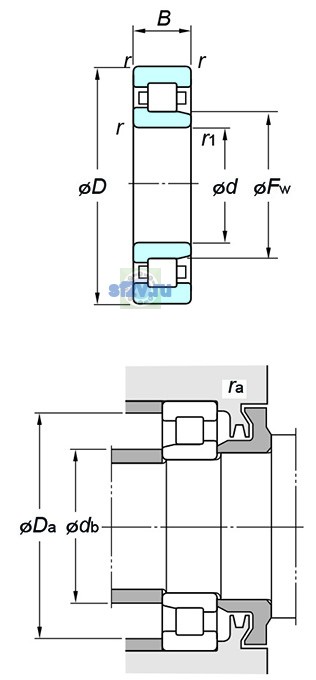 Фото подшипника NJ330R