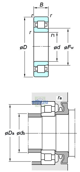 Фото подшипника NJ332R