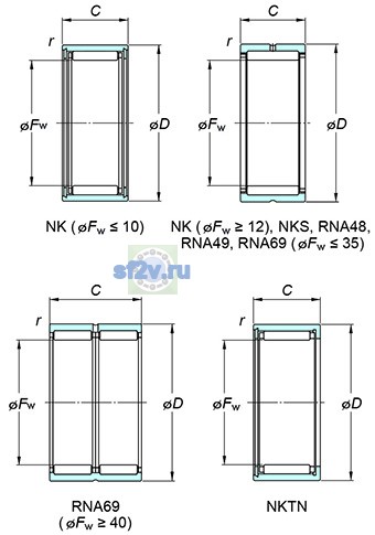 Фото подшипника NK10/16TN