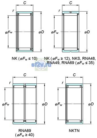 Фото подшипника NK22/20