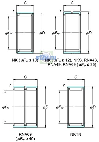 Фото подшипника NK5/10TN