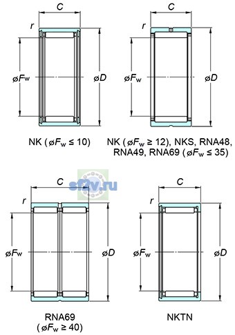 Фото подшипника NKS45