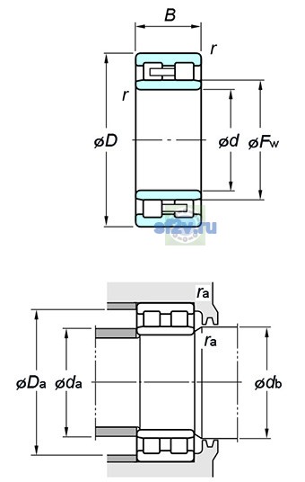 Фото подшипника NNU4921