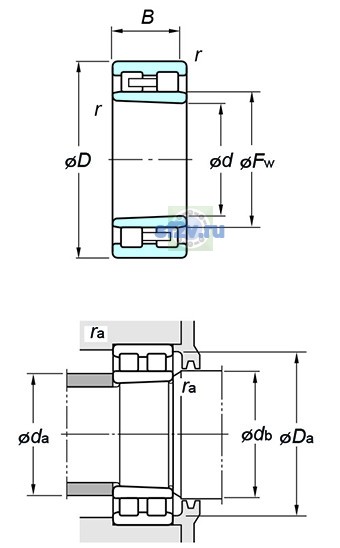 Фото подшипника NNU4928K