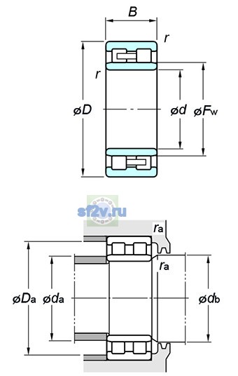 Фото подшипника NNU4940