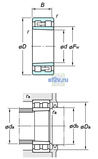 Фото подшипника NNU4952K