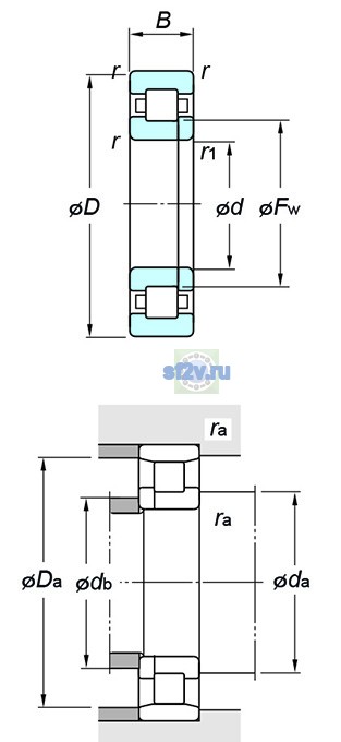 Фото подшипника NUP1012