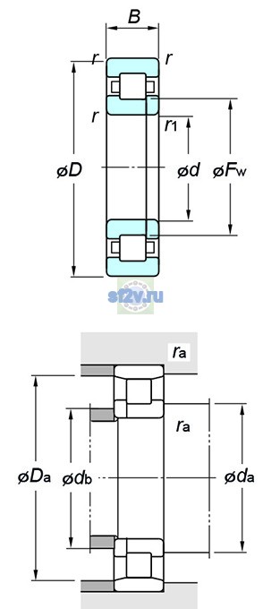 Фото подшипника NUP2209R