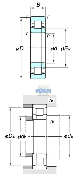 Фото подшипника NUP2211